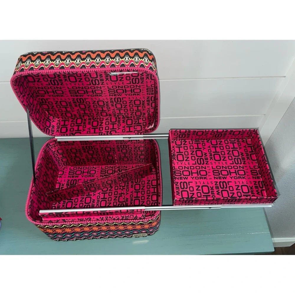 LONDON SOHO NEW YORK  *TOP MODEL MAKEUP‎ TRAVEL CASE HARD SIDE RARE